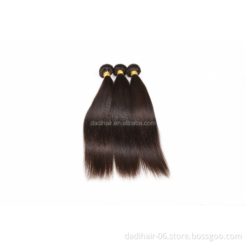 Wholesale cuticle aligned double drawn natural straight human hair weave extension